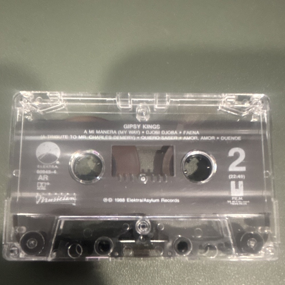 Gipsy Kings - Gipsy Kings Latin Clear Cassette Album Elektra 60854-4 (1988)